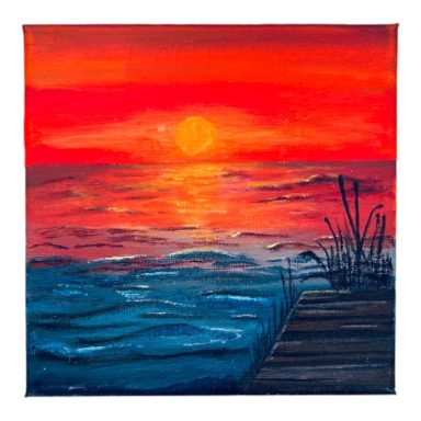 Muster Sonnenuntergang Meer